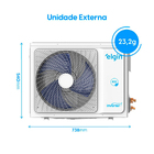 Ar Condicionado Split Inverter Frio 12000BTUs 127V 110V Eco Star Elgin