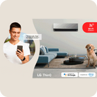 Ar Condicionado Split Inverter Inverter Quente e Frio 18000BTUs 220V Dual Inverter Voice Artcool LG
