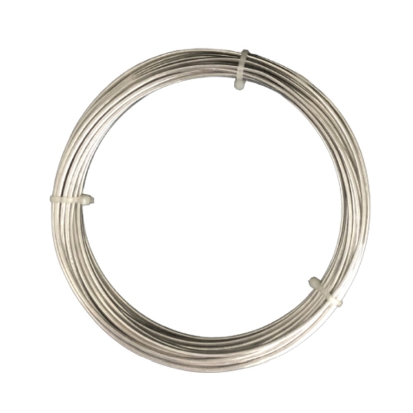 Arame Aluminio Diâmetro 2mm Rolo C/ 20metros (165g)