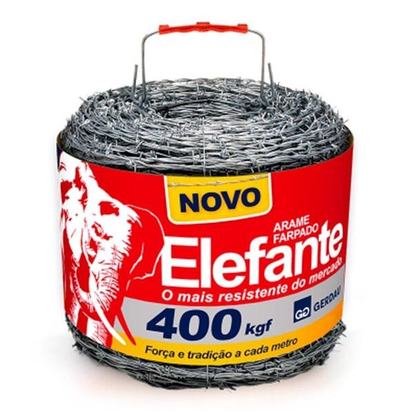 Arame Farpado Gerdau Elefante Fio 2,2mm 400kgf 250m