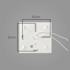 Arandela 1 facho para parede muro externa e interna - branca