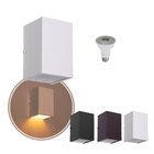 Arandela 1 Foco Média Alumínio Ext. Branca + Led Par20 Br. Qu