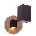 Arandela 1 Foco Média Alumínio Ext. Marrom + Led Par20 Br. Qu