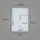 Arandela 1 Foco Média Alumínio Ext. Preto + Led A60 Br. Quent