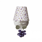 Arandela 1 Lâmpada Flor Grande Lilás Quarto Bebê Infantil
