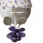Arandela 1 Lâmpada Flor Grande Lilás Quarto Bebê Infantil