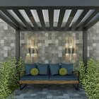 Arandela 22x10cm Elis Bella Italia Bivolt Ouro