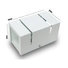 Arandela 2 Fachos E Frisos Externa E Interna Branca Kit 06 Un