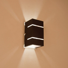 Arandela 2 Fachos E Frisos Externa E Interna Marrom