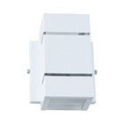 Arandela 2 fachos e frisos para lâmpada G9 uso interno / exte