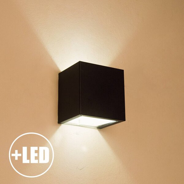 Arandela 2 Fachos Externa E Interna Alumínio + Lâmpada Led G9