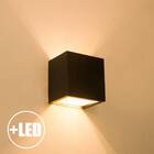 Arandela 2 Fachos Externa E Interna Alumínio + Lâmpada Led G9