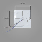 Arandela 2 fachos externa e interna para lâmpada g9 - luminar