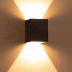 Arandela 2 fachos marrom +  lâmpada led g9 5w 3000k Bivolt  p