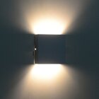 Arandela 2 Fachos Slim Luminária Externa Interna Muro Parede