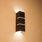 Arandela 2 Focos C/ Frisos E Fachos 30cm Externa E Interna Ki