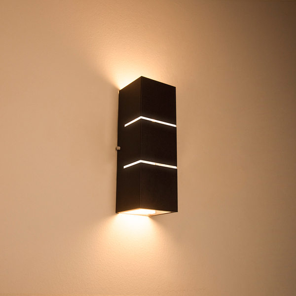 Arandela 2 Focos C/ Frisos E Fachos 30cm Externa E Interna Ma