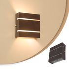 Arandela 2 Focos C/ Frisos E Fachos Externa Parede Muro Slim