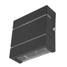 Arandela 2 Focos C/ Frisos E Fachos Externa Parede Muro Slim