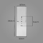 Arandela 2 Focos Fachos Grande 30cm Alumínio Branca St2771