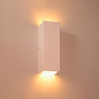 Arandela 2 Focos Fachos Grande 30cm Alumínio Branca St2771