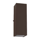 Arandela 2 Focos Fachos Grande 30cm Alumínio Marrom St2771