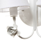 Arandela 2 Lâmpadas Flores Brancas Quarto Bebê Infantil