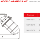 Arandela 45g Blindada 100w Com Visor