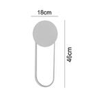 Arandela 46×18×3.7cm Dourado Fosco Alumínio E Acrílico Led 16