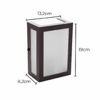 Arandela 5 Vidros Liso Em Alumínio P/1xe27 Externo E Interno