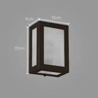 Arandela 5 vidros Marrom + lâmpada LED E27 12W 6000K st569