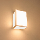 Arandela 5 Vidros Parede Muro Externa E Interna Branca