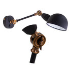 Arandela Abajur Articulada Parede Preto Com Cobre St1103