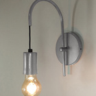 Arandela Abajur Luminária Parede Quarto Cama Moderno Prata