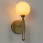 Arandela Abaporu Dourado Globo Vidro Br Hl014 Bella + Led 1x