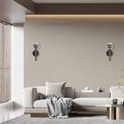 Arandela Abaporu Preto E Fumê P/ 1x G9 Globo Vidro Hl014 Bell