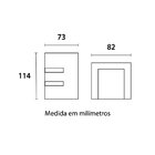 Arandela Aço 2 Fachos com Aletas Lente Vidro 159210-14 Blumen