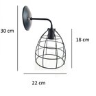 Arandela Aço Aramado Oval Emalustres Cobre