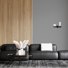 Arandela Akemi Preto Starlux Vl017 2 Cúpulas Vidro P/2 G9 St2