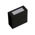 Arandela Alumínio 10x10cm Preta Alloy