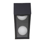 Arandela Alumínio 40cm 2xG9 Globo Vidro Transparente Ideal Iluminação