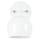 Arandela Aluminio Bola Branco 23x25cm