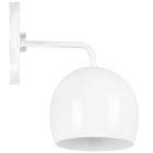 Arandela Aluminio Bola Branco 23x25cm