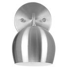 Arandela Aluminio Bola Escovado 23x25cm