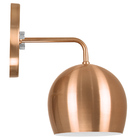 Arandela Aluminio Bola New Cobre 23x25cm