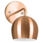 Arandela Aluminio Bola New Cobre 23x25cm