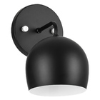 Arandela Aluminio Bola Preto 23x25cm