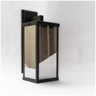 Arandela Aluminio Vidro Ambar Pequena