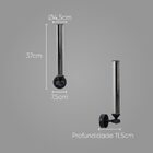 Arandela Anakin Preto Fosco Led 3w Branco Quente Zr150 Starlu