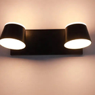 Arandela Andy Redonda Preto 28cm Led 14w 3000k Bivolt